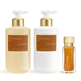 Grand Soir Scented hand & body cleansing gel, Scented body lotion <br>and Eau de parfum Trio null
