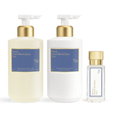 724 Scented hand & body cleansing gel, Scented body lotion <br>and Eau de parfum Trio null