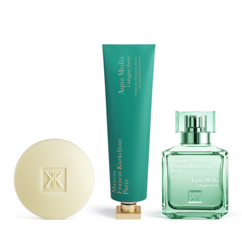 Aqua Media Cologne forte Scented soap, Scented hand cream <br>and Eau de parfum Trio null