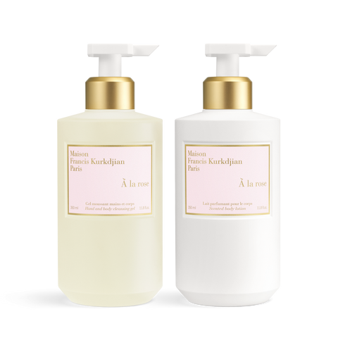 À la rose Scented hand & body cleansing gel<br>and Scented body lotion Duo null