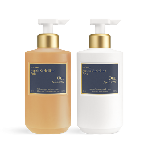 OUD satin mood Scented hand & body cleansing gel<br>and Scented body lotion Duo null